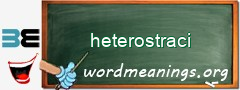 WordMeaning blackboard for heterostraci